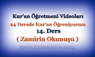 Kur’an Öğretmeni Videoları 14. DERS