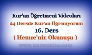 Kur’an Öğretmeni Videoları 16. DERS