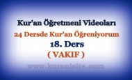 Kur’an Öğretmeni Videoları 18. DERS