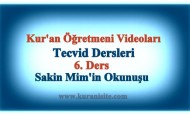 Tecvid dersleri 6 Ders, Sakin Mimin okunuşu