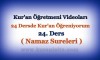 Kur’an Öğretmeni Videoları 24. DERS