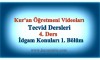 Tecvid dersleri 4. Ders, İdgam Konuları 1.Bölüm